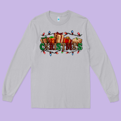 Western Christmas Gifts Long Sleeve Tee Designed By Adodesignshop