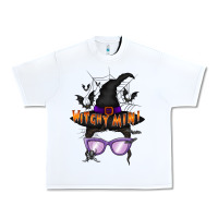 White witchy mini Urban Heavy Tee - RacoonDesign