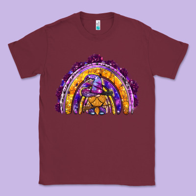 Witchy Gnome Rainbow Classic Tee Designed By Bundleandbundleshop
