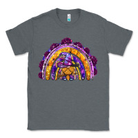 Charcoal Heather witchy gnome rainbow Classic Tee - BundleAndBundleShop