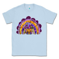 Dusty Blue witchy gnome rainbow Classic Tee - BundleAndBundleShop