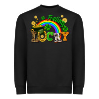 Black feeling lucky Heavyweight Sweatshirt - FaDigitalArtStudio