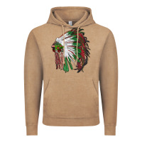 Vintage Coffee christmas indian feather headdress Vintage Hoodie - RanaPortraitStore