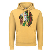 Vintage Mustard christmas indian feather headdress Vintage Hoodie - RanaPortraitStore