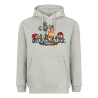 Moon Dust she will not fail psalm christian cross pray Heavyweight Hoodie - NancyCooperArtShop