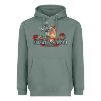 Sage she will not fail psalm christian cross pray Heavyweight Hoodie - NancyCooperArtShop