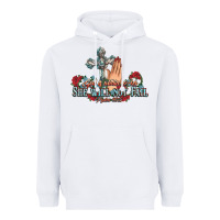 White she will not fail psalm christian cross pray Heavyweight Hoodie - NancyCooperArtShop