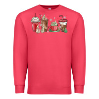 Cardinal christmas tree cake and coffee cups Premium Sweatshirt - MaliasSmallBusiness