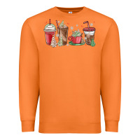 Carrot christmas tree cake and coffee cups Premium Sweatshirt - MaliasSmallBusiness