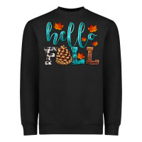Black hello fall Heavyweight Sweatshirt - HRA Design Shop