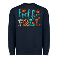 Navy hello fall Heavyweight Sweatshirt - HRA Design Shop