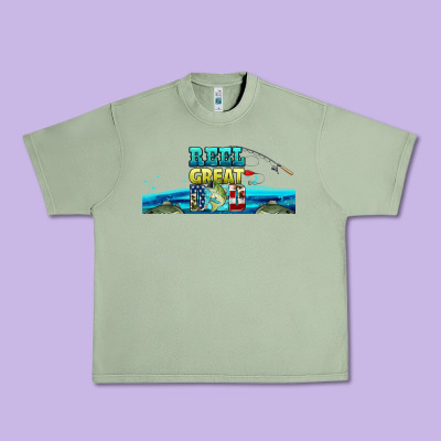 Reel Great Dad  Libbey Glass Urban Heavy Tee Designed By Hra Design Shop