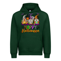 Forest Green Happy Halloween Gnomes Urban Hoodie - texasbilliewilder