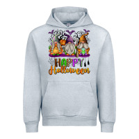 Heather Grey Happy Halloween Gnomes Urban Hoodie - texasbilliewilder