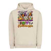 Pigment French Oak Happy Halloween Gnomes Urban Hoodie - texasbilliewilder