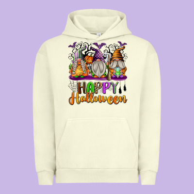 Happy Halloween Gnomes Urban Hoodie Designed By Texasbilliewilder