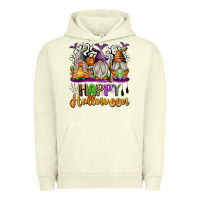Pigment Pistachio Happy Halloween Gnomes Urban Hoodie - texasbilliewilder