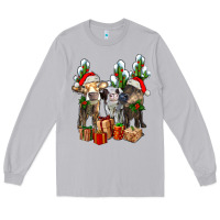 Moon Dust western christmas cows and cactuses Long Sleeve Tee - AdoDesignShop