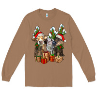 Toasted Coconut western christmas cows and cactuses Long Sleeve Tee - AdoDesignShop