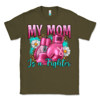 Army Green Breast Cancer My Mom Is A Fighter Classic Tee - Artiststas