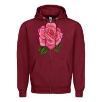 Burgundy queen of elegance Zipper Hoodie - LillyAllenDesigns