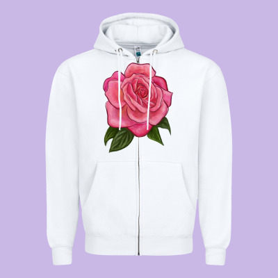 Queen Of Elegance Zipper Hoodie Designed By Lillyallendesigns