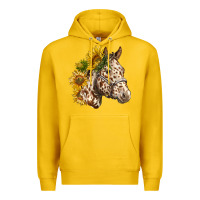 Appaloosa Horse With Sunflowers Premium Hoodie | Teevron
