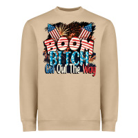 Mushroom Boom bitch get out the way 4th of July Heavyweight Sweatshirt - CowGirlArtShop
