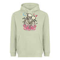 Matcha the lovers skeletons Heavyweight Hoodie - MaliasSmallBusiness