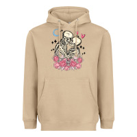 Mushroom the lovers skeletons Heavyweight Hoodie - MaliasSmallBusiness