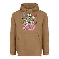 Toasted Coconut the lovers skeletons Heavyweight Hoodie - MaliasSmallBusiness
