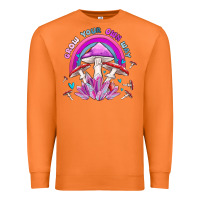 Carrot grow your own way crystal and mushroom Premium Sweatshirt - MaliasSmallBusiness