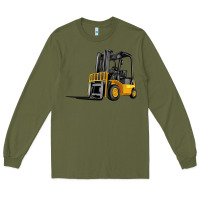 Army Green forklift Long Sleeve Tee - Artiststas