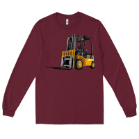 Burgundy forklift Long Sleeve Tee - Artiststas