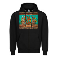 Black western easter bunnies Zipper Hoodie - Jasminsmagicworld