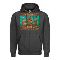 Charcoal Heather western easter bunnies Zipper Hoodie - Jasminsmagicworld