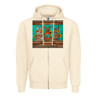 Sandshell western easter bunnies Zipper Hoodie - Jasminsmagicworld