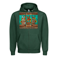 Sports Green western easter bunnies Zipper Hoodie - Jasminsmagicworld