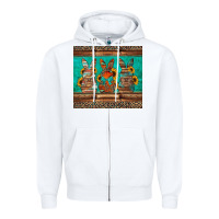 White western easter bunnies Zipper Hoodie - Jasminsmagicworld