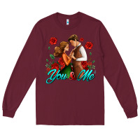 Burgundy you and me Long Sleeve Tee - AdoDesignShop