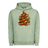Pigment Oil Green Christmas Feliz Navidad sombrero tree Urban Hoodie - NancyCooperArtShop