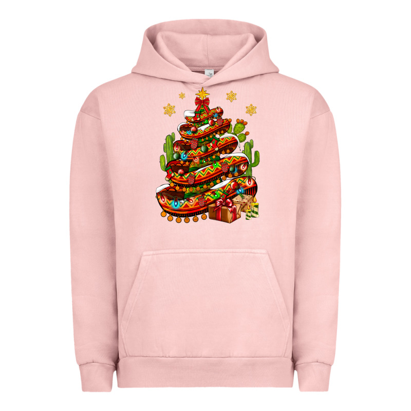 Christmas Feliz Navidad Sombrero Tree Urban Hoodie by NancyCooperArtShop | Teevron