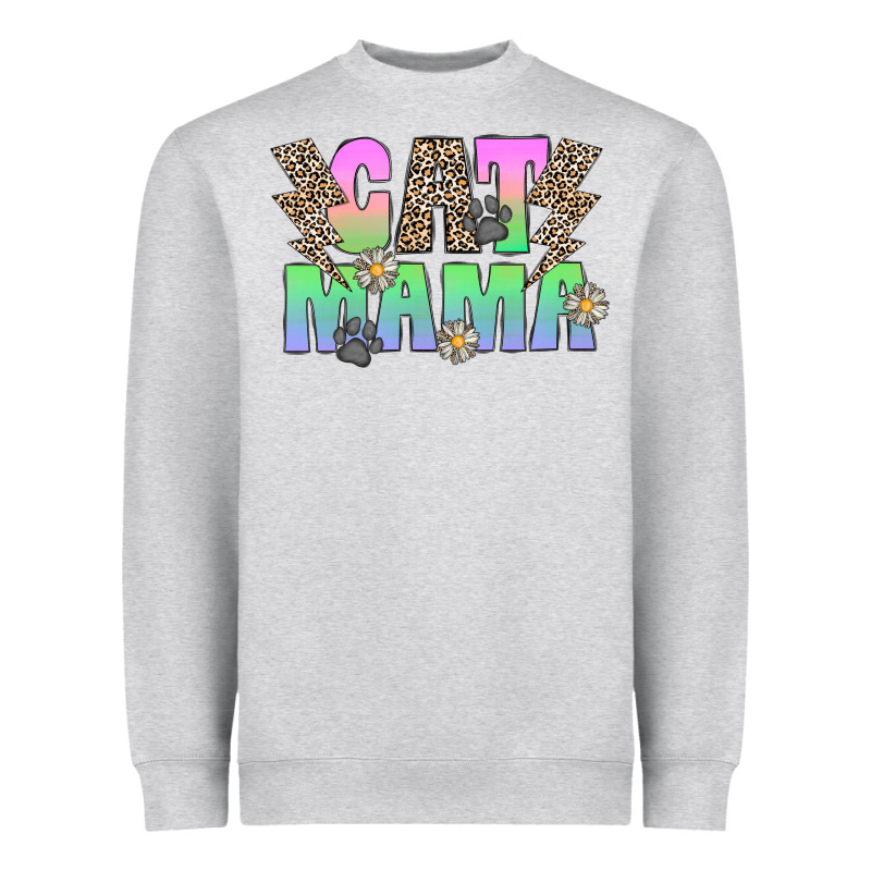 Cat Mama Heavyweight Sweatshirt by CowhideDigitalArt | Teevron