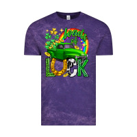 Cloud Purple Loads of luck truck st. patricks day Vintage Tee - Neo Western