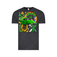 Vintage Black Loads of luck truck st. patricks day Vintage Tee - Neo Western