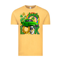 Vintage Mustard Loads of luck truck st. patricks day Vintage Tee - Neo Western
