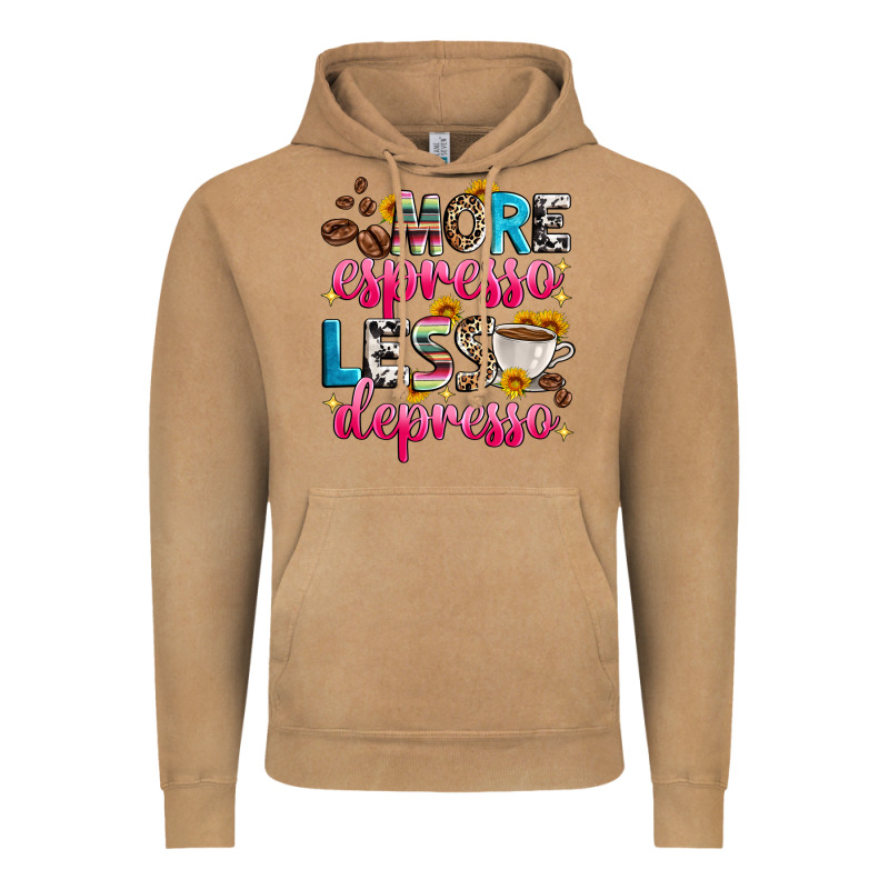 More Espresso Less Depresso Vintage Hoodie by Zillion Design Studio | Teevron