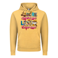 Vintage Mustard more espresso less depresso Vintage Hoodie - Zillion Design Studio