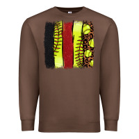 Chestnut softball brushstroke Premium Sweatshirt - NancyCooperArtShop