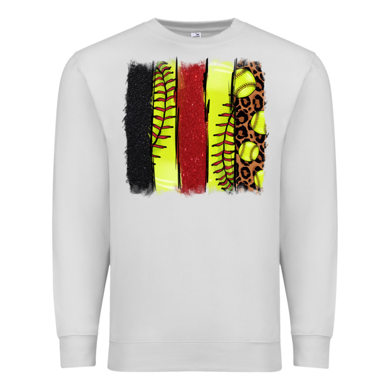 Softball Brushstroke Premium Sweatshirt by NancyCooperArtShop | Teevron